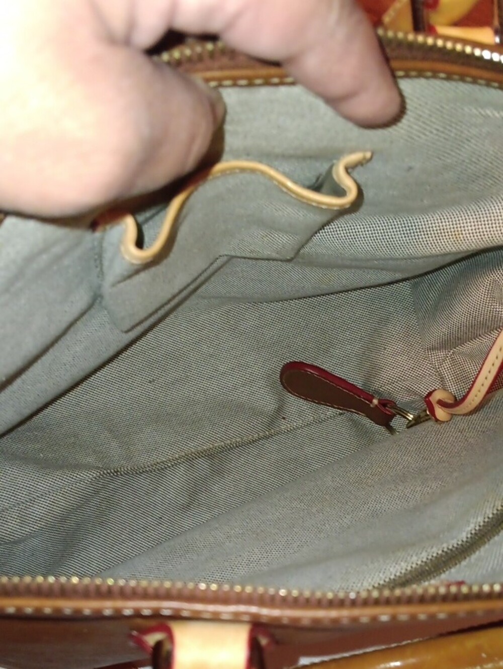 Dooney & Bourke Brown Leather Satchel  In Fair Condition. Please Check Photos. - Picture 7 of 16